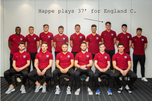Happe plays 37’ for England C.