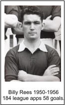 Billy Rees 1950-1956 184 league apps 58 goals.