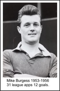 Mike Burgess 1953-1956 31 league apps 12 goals.