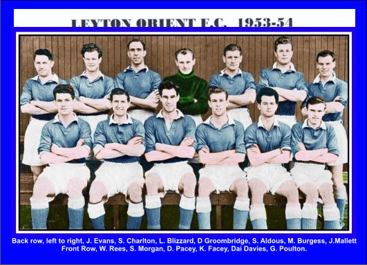 Back row, left to right, J. Evans, S. Charlton, L. Blizzard, D Groombridge, S. Aldous, M. Burgess, J.Mallett Front Row, W. Rees, S. Morgan, D. Pacey, K. Facey, Dai Davies, G. Poulton.