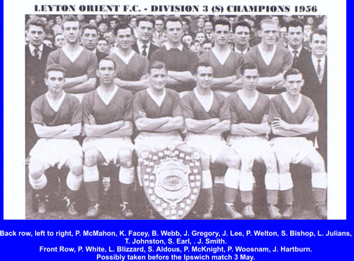 Back row, left to right, P. McMahon, K. Facey, B. Webb, J. Gregory, J. Lee, P. Welton, S. Bishop, L. Julians,  T. Johnston, S. Earl, . J. Smith. Front Row, P. White, L. Blizzard, S. Aldous, P. McKnight, P. Woosnam, J. Hartburn. Possibly taken before the Ipswich match 3 May.