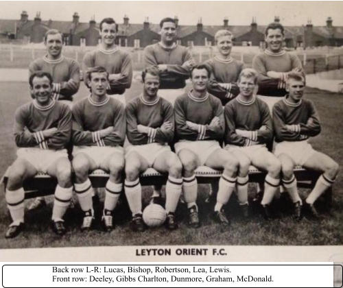 Back row L-R: Lucas, Bishop, Robertson, Lea, Lewis. Front row: Deeley, Gibbs Charlton, Dunmore, Graham, McDonald.