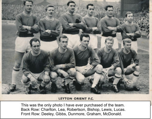 This was the only photo I have ever purchased of the team.  Back Row: Charlton, Lea, Robertson, Bishop, Lewis, Lucas. Front Row: Deeley, Gibbs, Dunmore, Graham, McDonald.