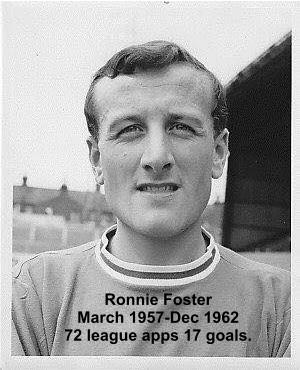 Ronnie Foster March 1957-Dec 1962 72 league apps 17 goals.