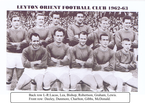 Back row L-R:Lucas, Lea, Bishop, Robertson, Graham, Lewis. Front row: Deeley, Dunmore, Charlton, Gibbs, McDonald.
