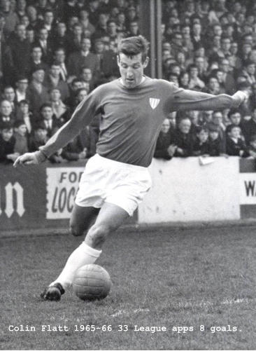Colin Flatt 1965-66 33 League apps 8 goals.